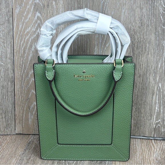 Kate Spade Lena Mini Tote Pebbled Leather Romaine Green NWT - Picture 10 of 10